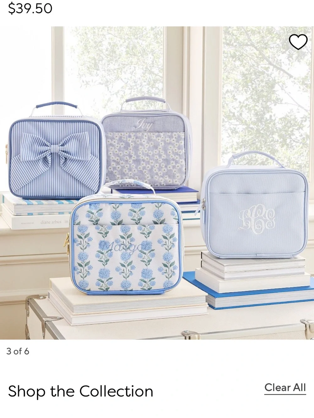 New Pottery Barn Teen Gear-Up Le Petit Blue Cold Pack Lunch Box
